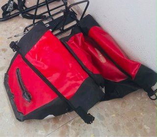 Pack Alforjas Ortlieb Rojo y Negro + portaequipaje
