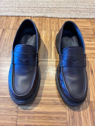 Zapato Massimo Dutti Piel Marrón. Dos dias de uso