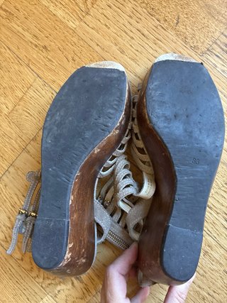 Sandalias Zara Talla 38 con Cremalleras