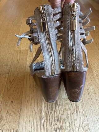 Sandalias Zara Talla 38 con Cremalleras