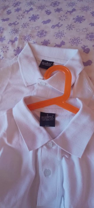 Polos blancos manga larga talla S nuevos