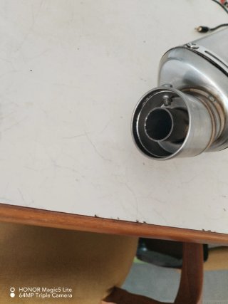 Marmitta Scarico Moto Acciaio Inox