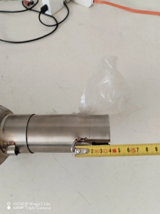Marmitta Scarico Moto Acciaio Inox