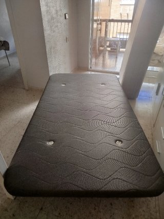 Base tapizada + colchón 105x190