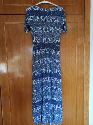 Vestido largo estampado floral