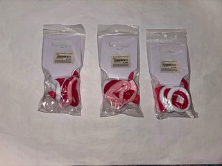 3Confezioni NUOVE Da18 Elastici Capelli Con Fiocco