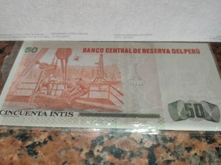 Banconota Perù 50 Intis 1987