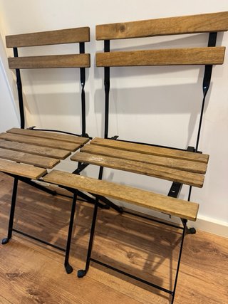 Mesita y 2 sillas balcón Ikea recoger hasta mierco