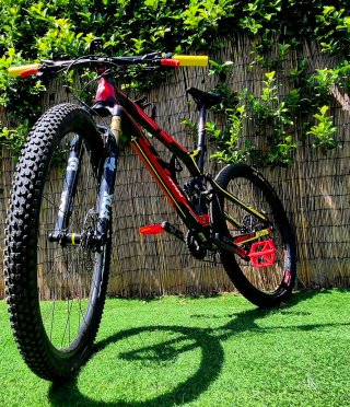 29" Bicicleta de montaña doble suspensión carbono