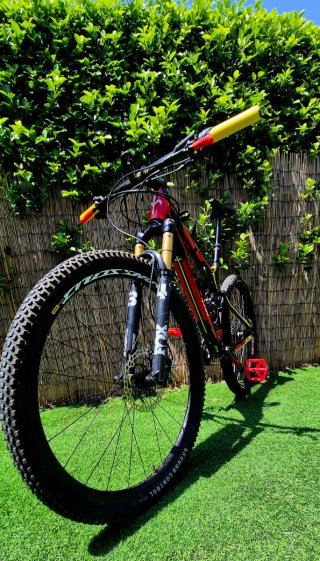 29" Bicicleta de montaña doble suspensión carbono