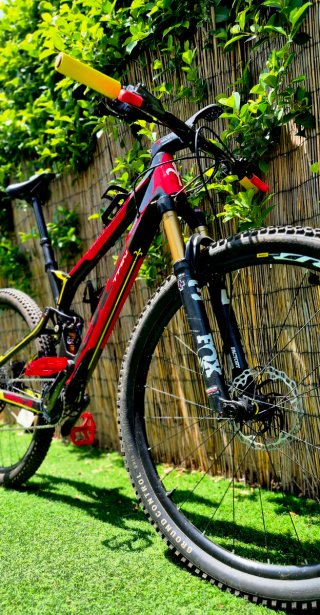 29" Bicicleta de montaña doble suspensión carbono