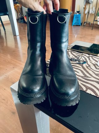 Botas Chelsea Negras Plataforma