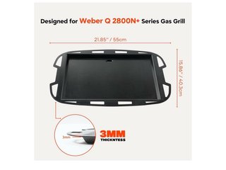 Piastra in ceramica Onlyfire Weber Q2800N+