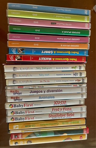 Lote DVDs Educativos Inglés Niños