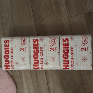 Pañales Huggies Talla 2 (3-6kg) - 3 paquetes