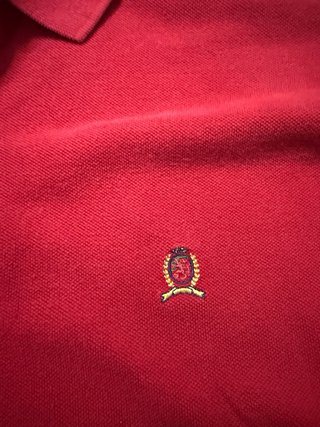 Polo Tommy Hilfiger Vintage Manica Lunga XL Rosso