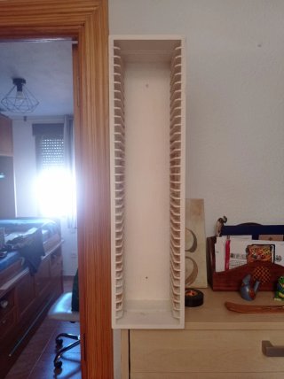 Mueble Organizador CDs Madera Blanco