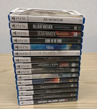 Soporte organizador para juegos PS5 – 15 cajas