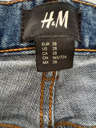 Pantalón corto vaquero H&M T38