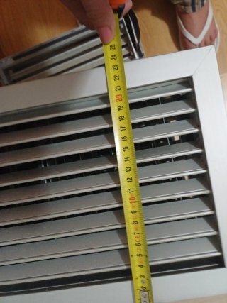 Rejilla ventilación aluminio