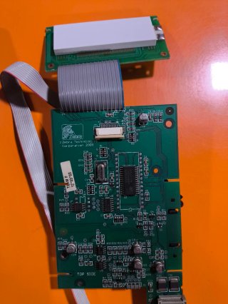 Botonera y Display Zebra Z6M