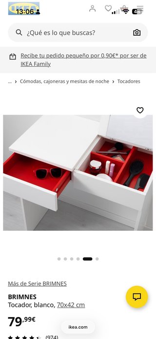 Tocador Brimnes Ikea Blanco