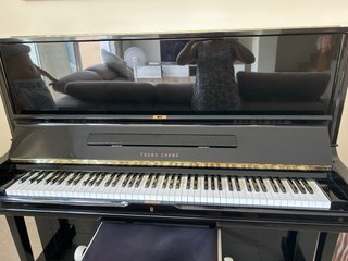 Piano de pared negro Young Chang