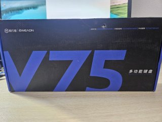 Teclado Mecánico EWEADN V75 Azul y Blanco