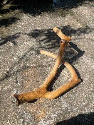 Soporte madera natural para aves multibranch
