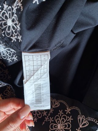 Gonna Promod Nera Ricamata XL