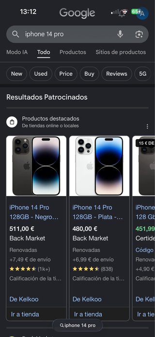 iPhone 14 Pro 128GB bianco