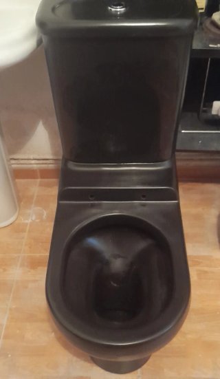 Inodoro Negro Desagüe Suelo ( no tiene tapa )