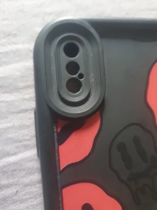 Funda iPhone XS Caritas Sonrientes Rojas