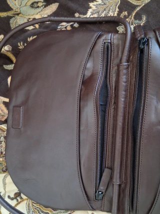 Bolso Muxart de piel marrón. Como nuevo
