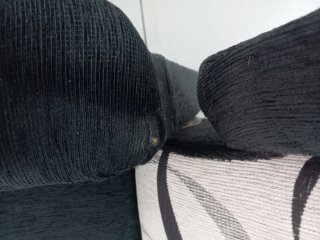 Sillón de tela negro y multicolor,80cmx90cmx95cm