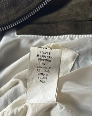 Chaqueta ante hombre verde militar Talla L