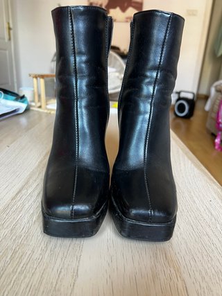 Botines negros mujer plataforma