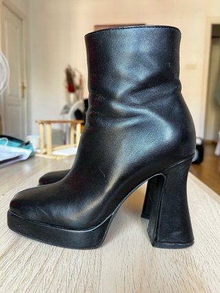 Botines negros mujer plataforma