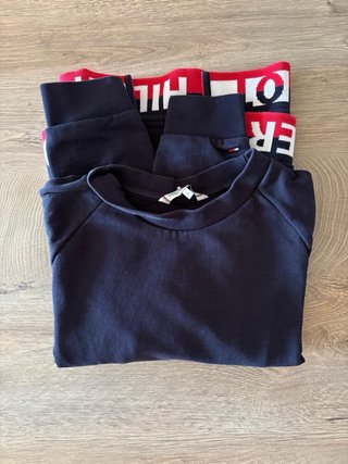 Felpa Tommy Hilfiger Blu/Rosso Tg S
