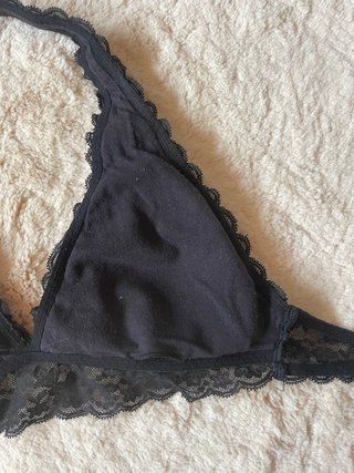 Bralette encaje negro talla S