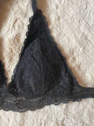 Bralette encaje negro talla S
