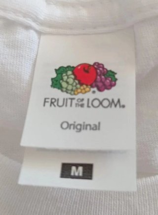 Camiseta Fruit of the Loom blanca+ pañoleta regalo