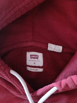 Levis M Sudadera Capucha Burdeos Rojo