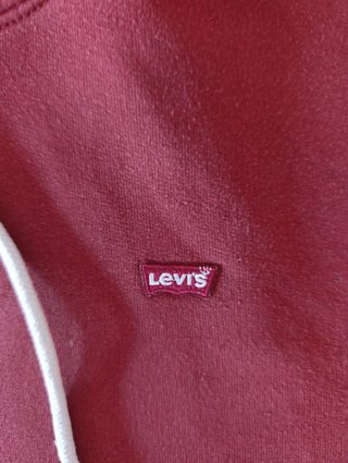 Levis M Sudadera Capucha Burdeos Rojo