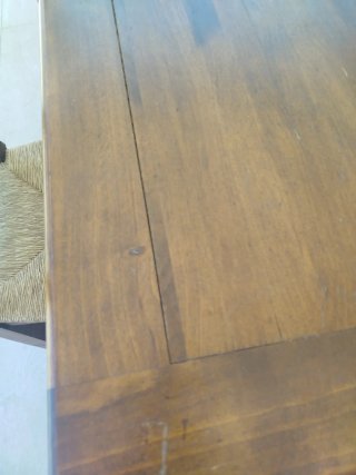 Mesa extensible + 6 sillas madera