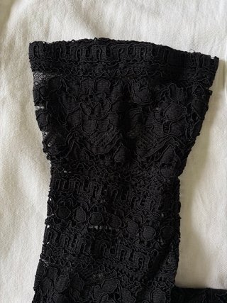 Abito in pizzo nero Vintage