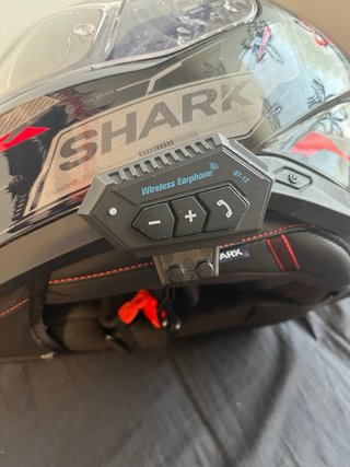 Casco Shark Skwal i3 Link Negro/Antracita/Rojo