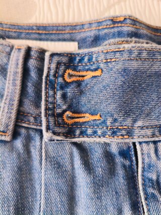 Falda vaquera plisada Zara Talla M