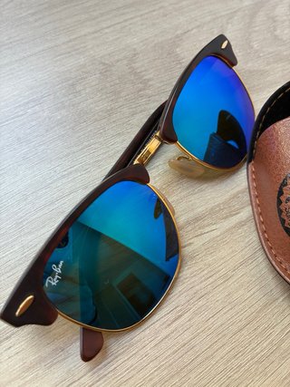Gafas de Sol Ray-Ban Clubmaster Azul/Marrón