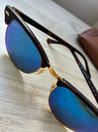 Gafas de Sol Ray-Ban Clubmaster Azul/Marrón